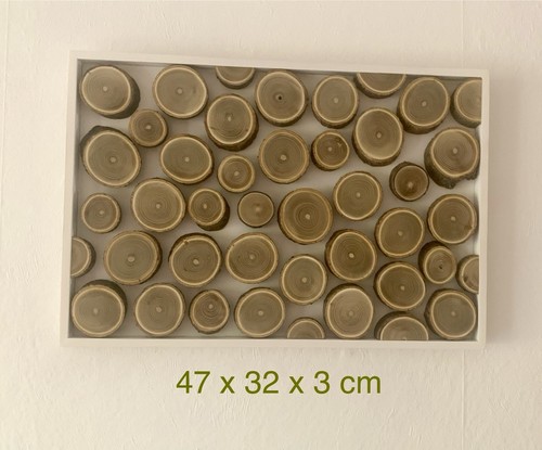 Wandbild aus holz weiß - in,