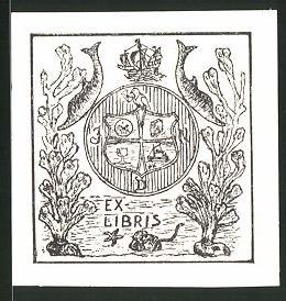 Exlibris wappen mit glas - mit,