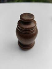 Endstück-kappe aus Holz  Eiche dunkel di = 28,8mm  für  Gardinenstangen   F12