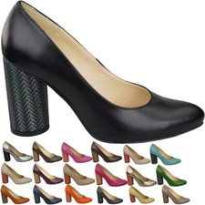 Damenschuhe Pumps Naturleder