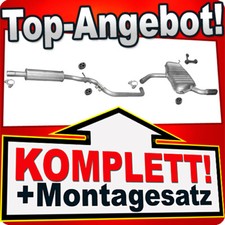Auspuff für AUDI A3 (8P1) 1.6 2003-2008 Auspuffanlage