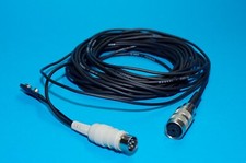 Mikrofonkabel mit 6 poligem DIN Stecker un Anschluss für 9 V Batterie