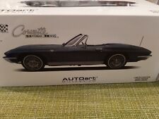 AUTOart Millenium 71192 Chevrolet Corvette 1963 Convertible silver blue Ltd