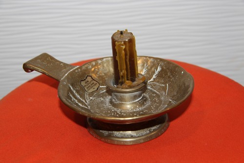 Alter kerzenhalter messing - ***,