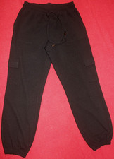 Schlupfhose Cargostil * schwarz * für Mädchen + Damen * Gr.  S *