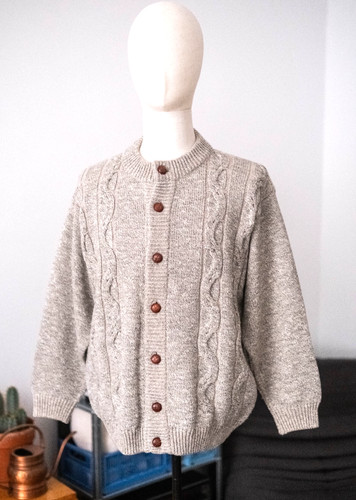 Vintage dicke strickjacke - vintage,