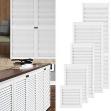 Lamellentür offene Lamellen weiß Möbeltür Schranktür Kieferholz Einbauschrank