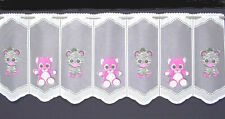  Teddybär Kinderzimmer Gardine Scheibengardine in 8 Breiten Bistrogardine Neu