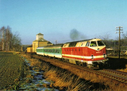 Postkarte diesellokomotive - postkarte:,