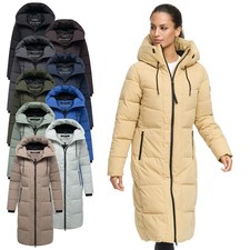 Navahoo Damen Winter Steppmantel Winterjacke gesteppt warm gefüttert Kapuze N094