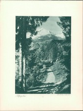 Kupfertiefdruck : Alpspitze