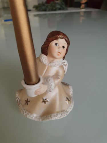 Goebel engel mit - engel, kerzenhalter