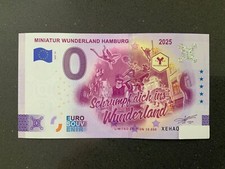 Null-0-Euro-Souvenir-Schein 2025-35 # Miniatur-Wunderland-Hamburg #