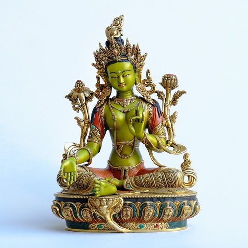 Grüne tara buddha statue - grüne,