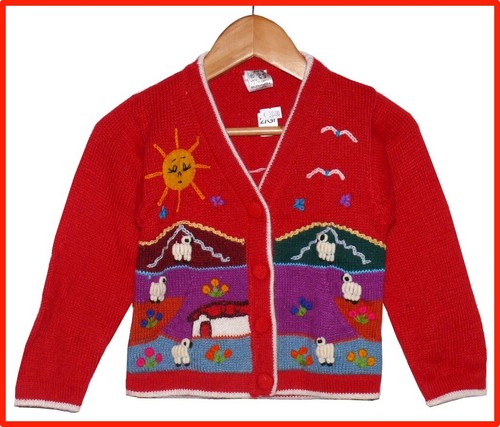 Kinder strickjacke alpaka - kinder,