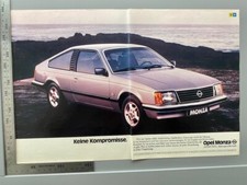 Opel Monza Coupe Oldtimer Original Vintage Werbung 1981 Reklame advert