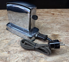 Vintage Klapptoaster Toaster Quellux Quelle Chrom mit Stoffkabel