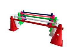 LA-24 5er Set Steckhürden 23 cm "KOMPAKT" - 5 x Hürde für Agility - B-WARE