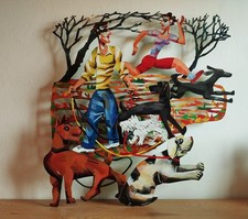 DAVID GERSTEIN - Handmade Metall Skulptur - Sunday in the Park Limited Edition