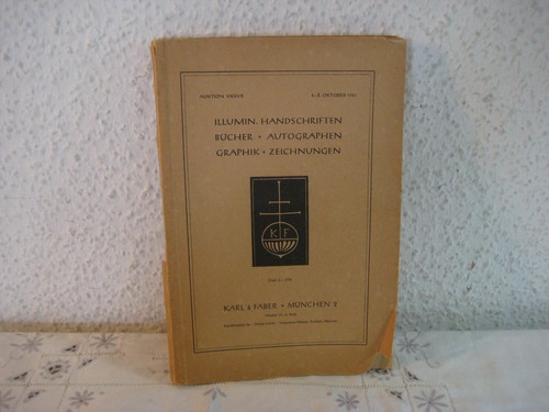 Auktionskatalog karl faber - auktionskatalog, &