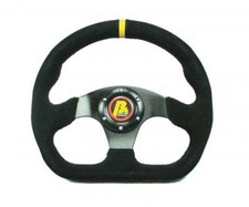 Beltenick® Sportlenkrad Racing 320mm Wildleder schwarz - abgeflacht