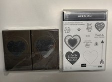 Stempelset Herzlich und