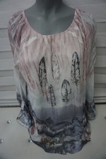 Damen Chiffon Bluse Tunika