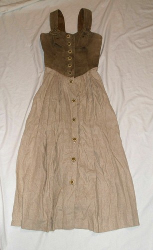 Damen leinen trachtenkleid - damen,