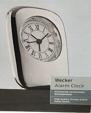 Wecker  Metallgehäuse Silber Quarzwecker mit Sekundenzeiger Uhr