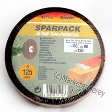 kwb Schleifscheiben, Korund, 50er-Pack 125 mm, sortiert. Bohrmaschine