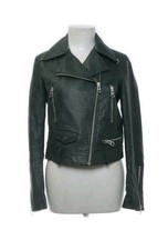 Zara, Bikerjacke, Damen, Größe: S, 34 36 Grün Oliv Top
