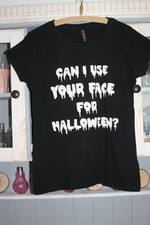 Cooles Shirt, T-Shirt v. FB Sister/New Yorker - schwarz, Halloween - Gr. M