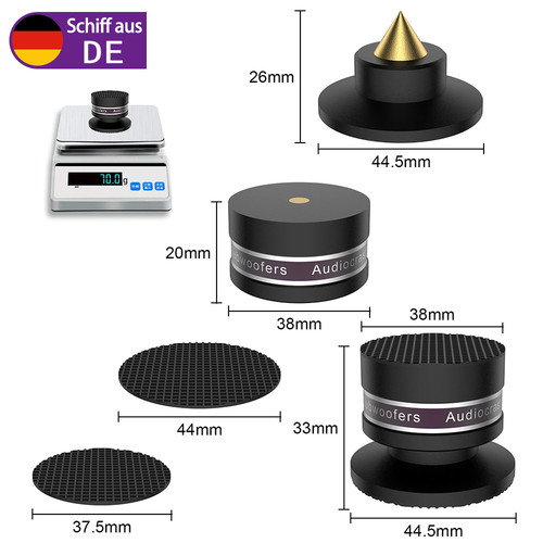 4pc hifi gerätefüße padsi - 4pc,