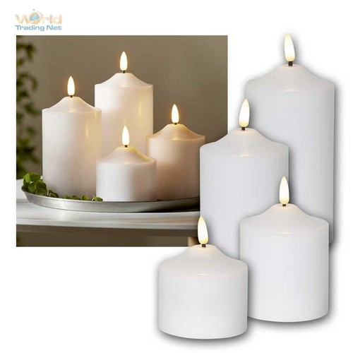 Led stumpenkerzen flamme - stumpenkerzen, "3d
