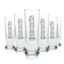 6x Becks Bier Glas Seattle
