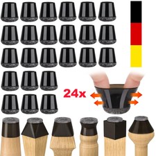24x Fußkappen mit Filz