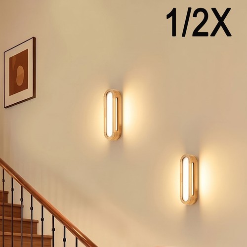 Led wandleuchte holz wandlampe - wandleuchte,