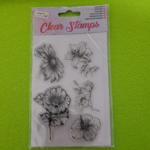 Clear stamps stempelset blumen - stamps,