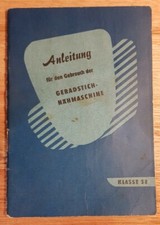 Bedienungsanleitung Gradstich Nähmaschine Kl. 54