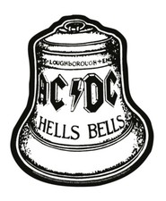 Aufkleber hells bells - ac/dc,