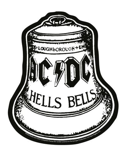 Aufkleber hells bells - ac/dc,