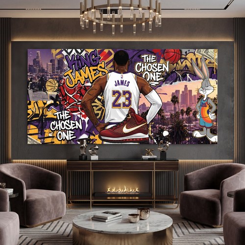 Pop art graffiti - nba, michael