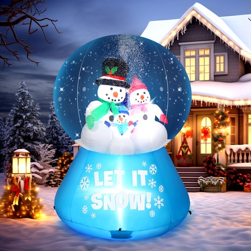 Aufblasbarer schneekugel mit - aufblasbarer,