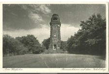AK  Porta Westfalica - Bismarckturm auf dem Jakobsberg  um  1930