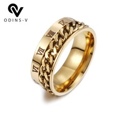 MENS RINGS TITANIUM STAINLESS