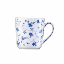 Rosenthal Form 1382 Becher mit Henkel Kaffeetasse Blaublüten Porzellan 280ml