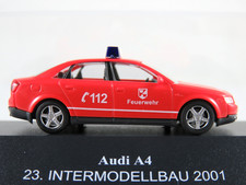 Busch Audi A4 Limousine (2000) "FEUERWEHR / INTERMODELLBAU 2001" 1:87/H0 OVP 