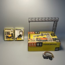 2x Brawa H0 8848 Signal LED Lichtsignal am Korb & Signalbrücke 721 Modellbau #E7