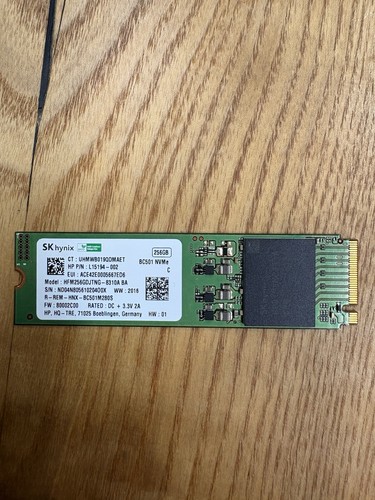 Hynix bc501 256gb nvme - bc501, ssd