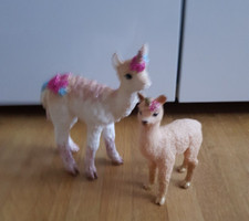 Schleich 70743 Lama Einhorn und 70761 Lama Einhorn Junges